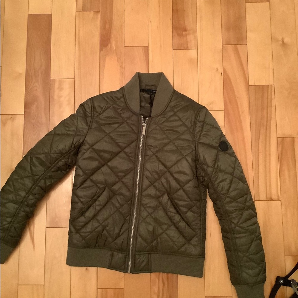 Green puff bomber by French Connection